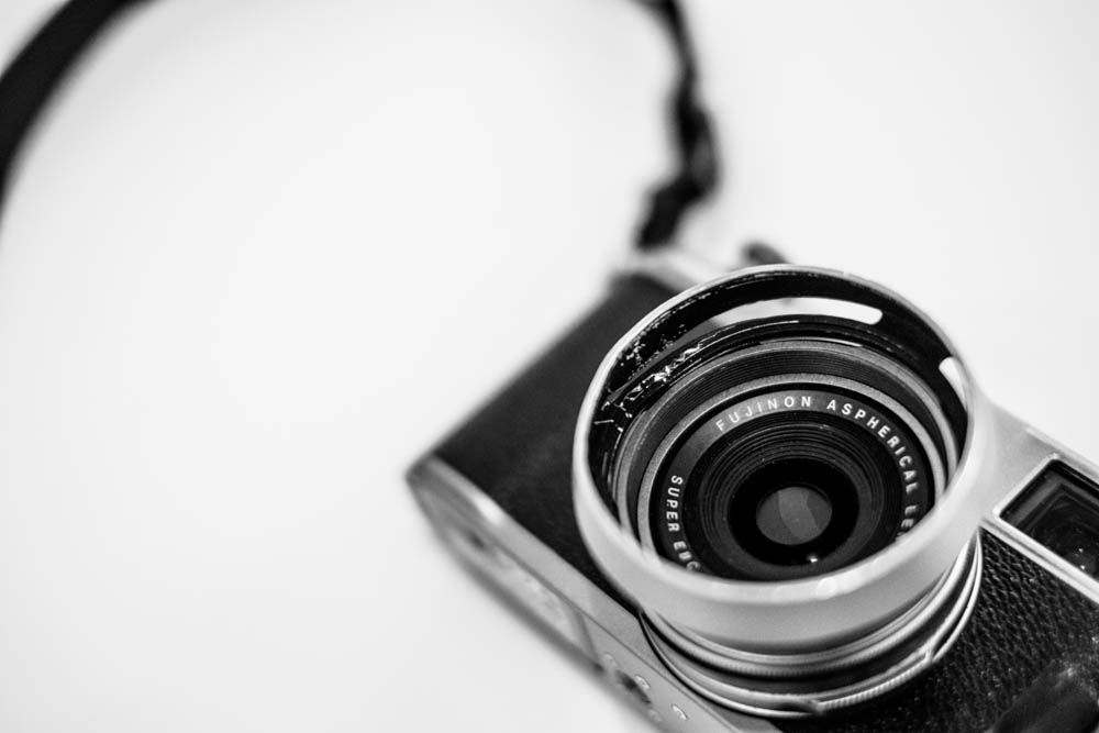 Tools of the trade: one of P-A's well used X100s.