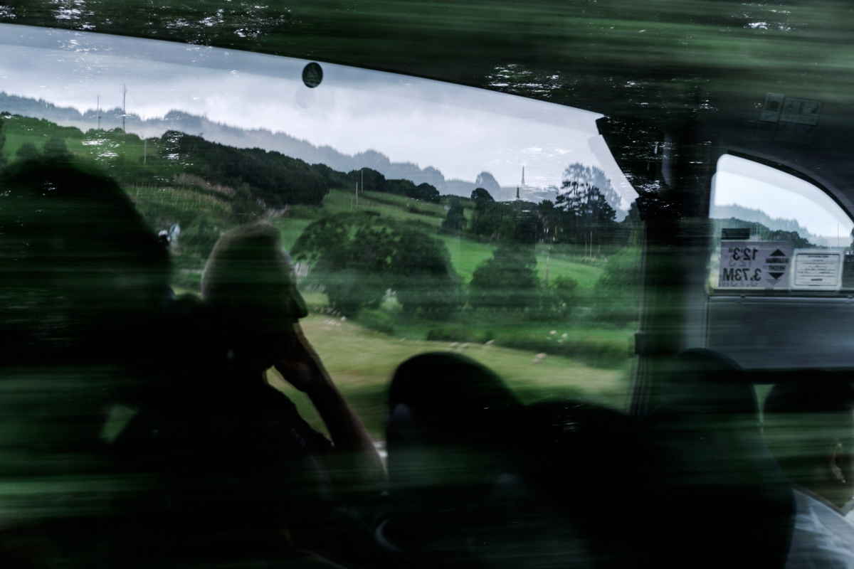 Bill, a tour mate, reflected. I have absolutely no idea where we were when this picture was made.