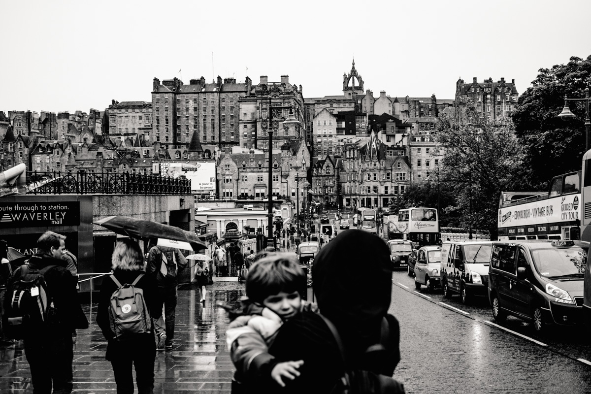 One more of Edinburgh, only because all that layering of the old part of town was dumbfoundingly grand. I could stand at this corner for days and never tire of that geometry.
