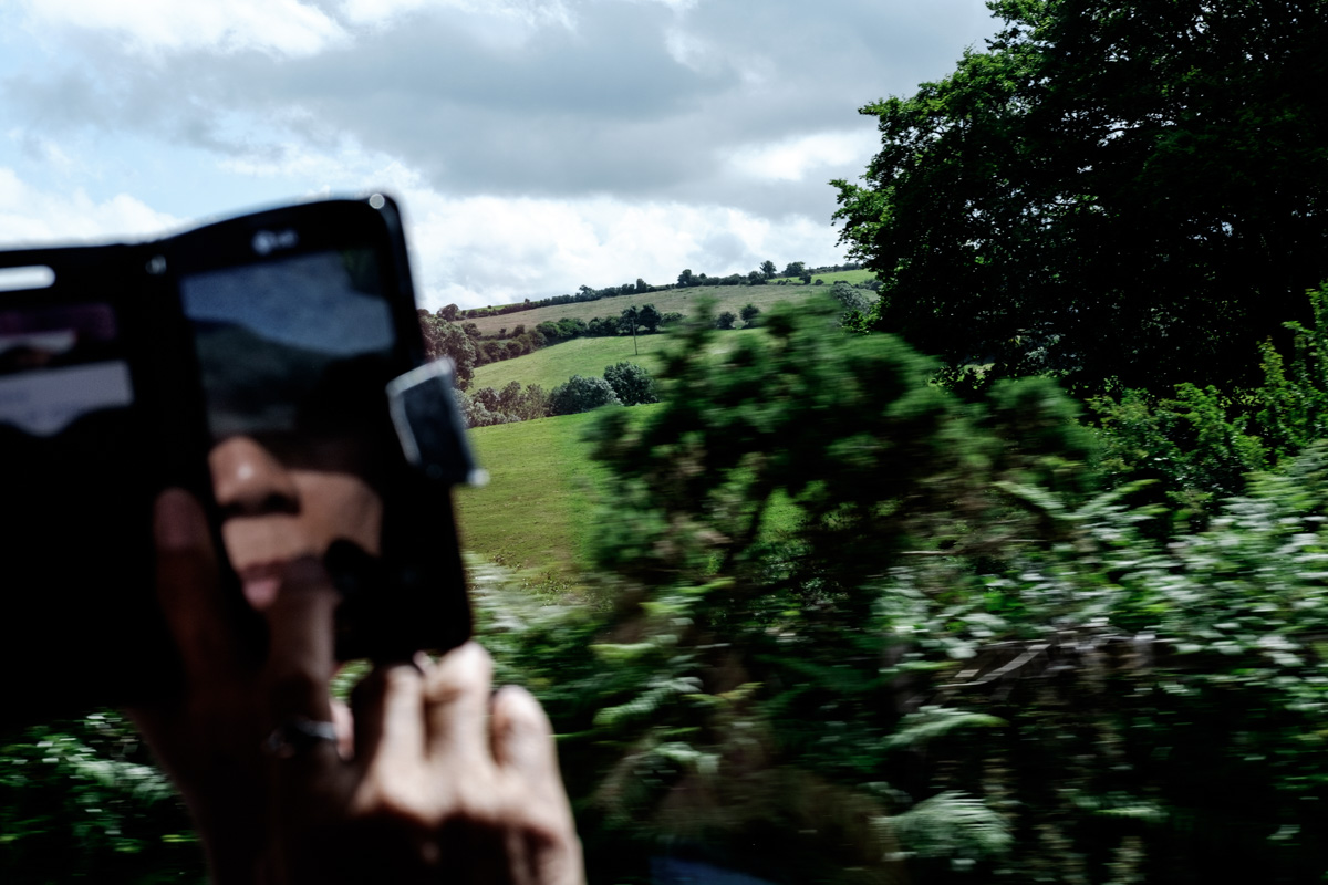 After a few days of watching me taking pictures on the bus, Mum started to get into it too.