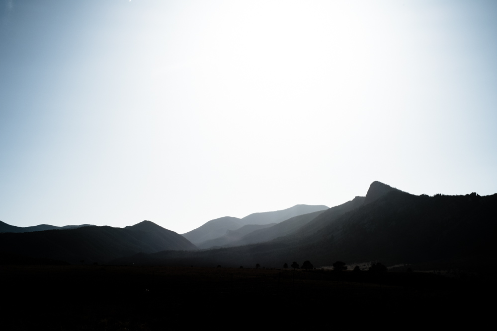 The road out of Cimarron. New Mexico, USA