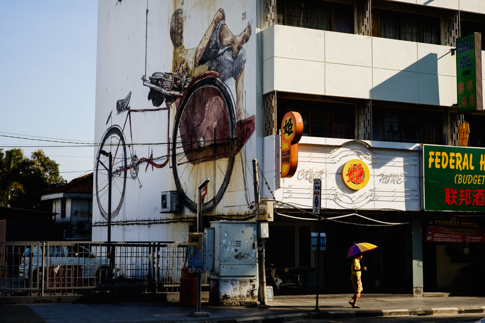 Trishaw Mural. Georgetown, Penang.