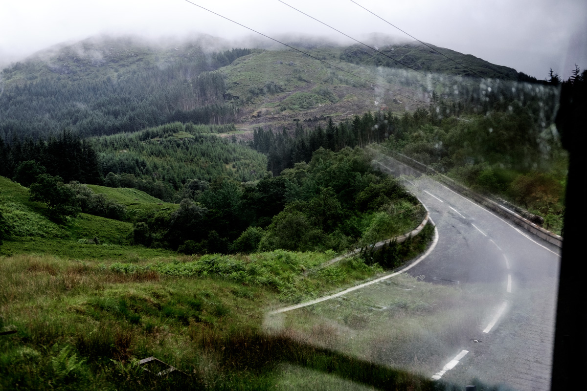 Road to nowhere, although I think were were either headed towards, or in the Scottish Highlands.