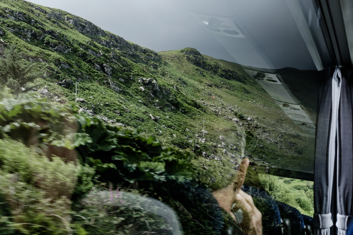 I think this was a scene from somewhere along the Ring of Kerry in Ireland. Your guess is as good as mine.