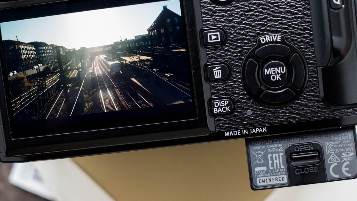 Brand new production X-Pro 2 - check out that serial number on the battery door!