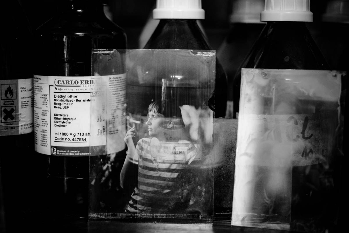 My image of Marija, developed and dried, ready for varnishing.