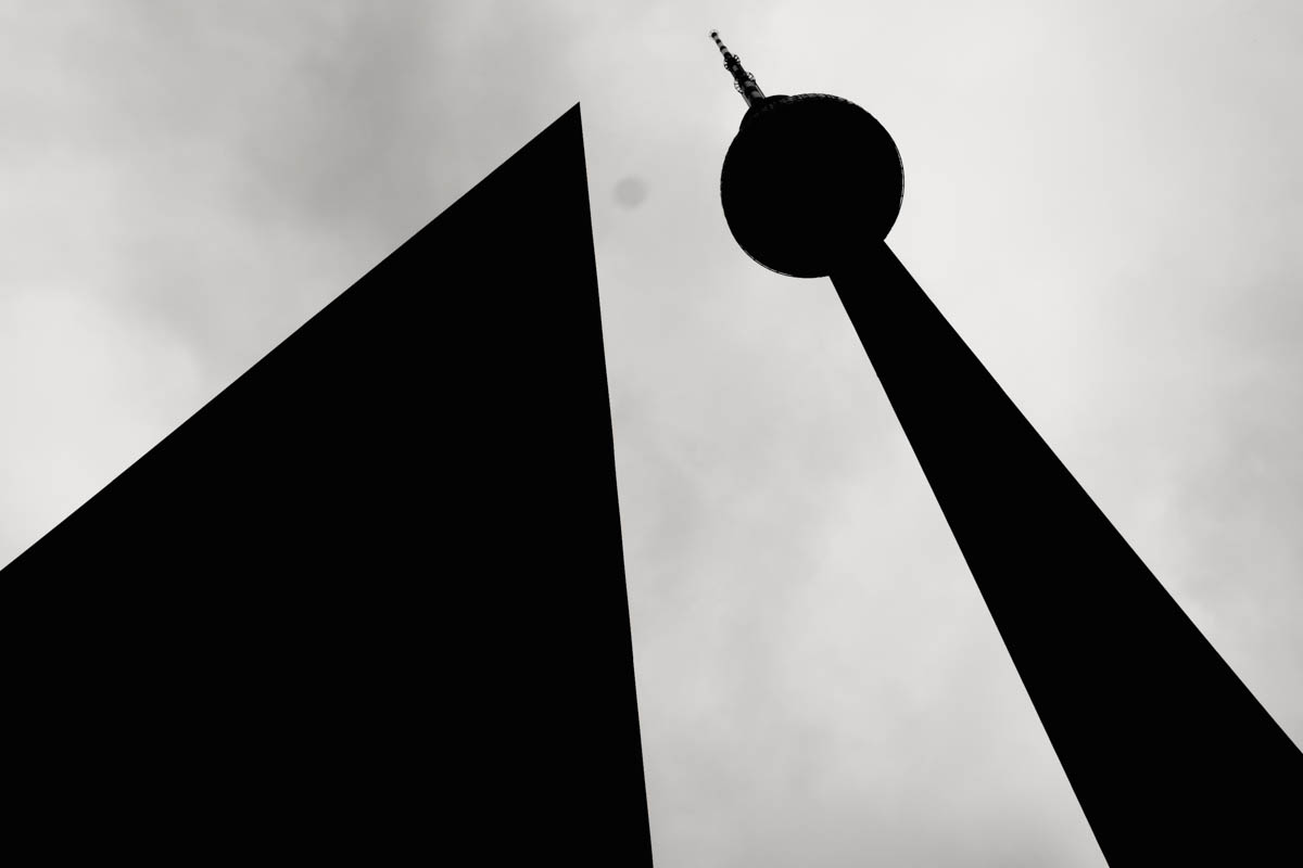 The famous TV tower... with what looks like a big serving of sensor dust.