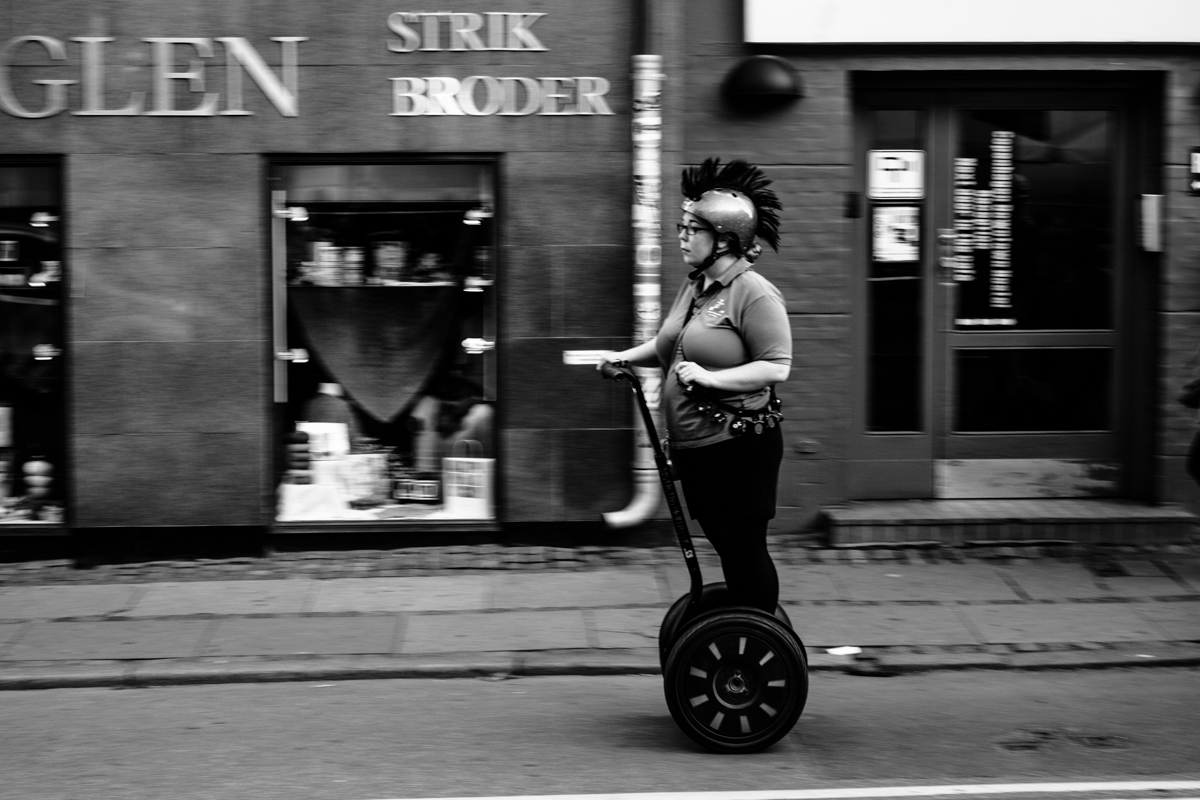 Segway tour leader. Copenhagen, Denmark.